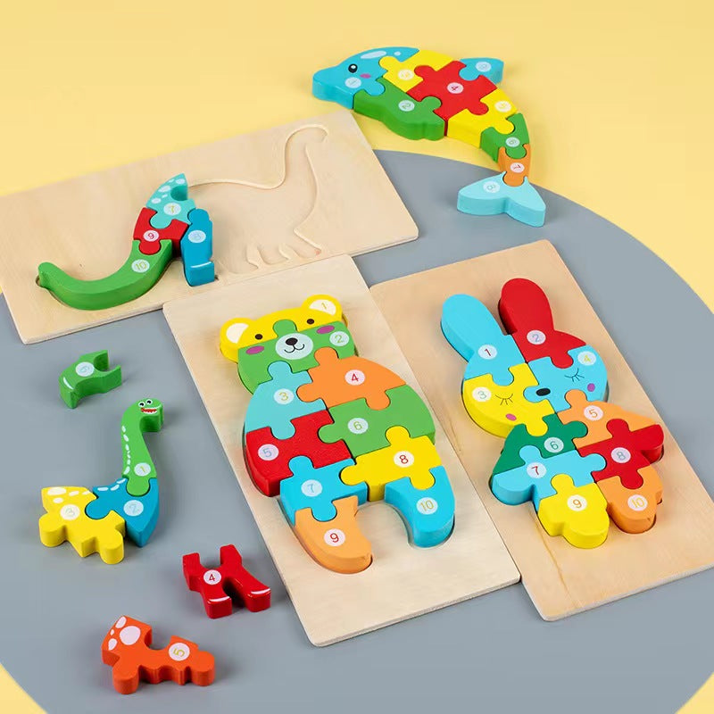 PUZZLE EN BOIS 3D POUR BEBE et tout-petits-TinyPuzzle™ Jeux enfants® Pour mes enfants